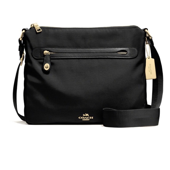 COACH Nylon Crossbody Bag in Black